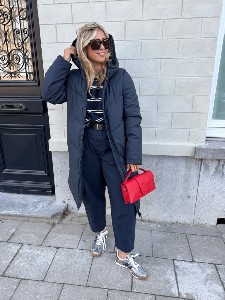 Lilou striped sweat navy blue