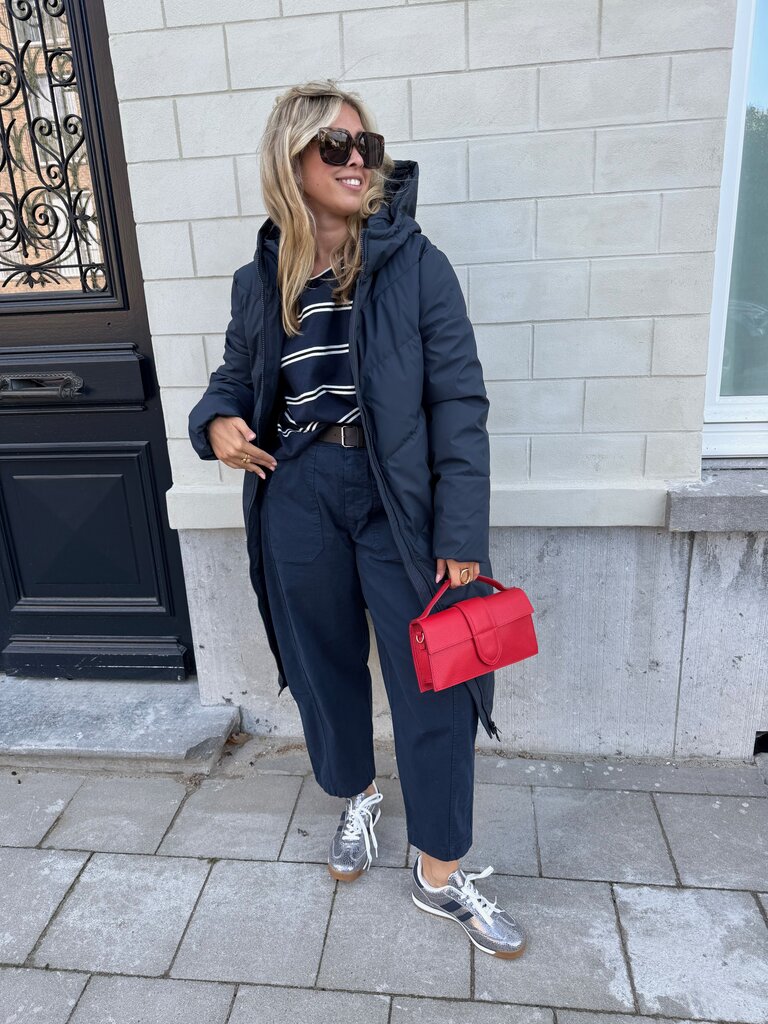 Lilou striped sweat navy blue