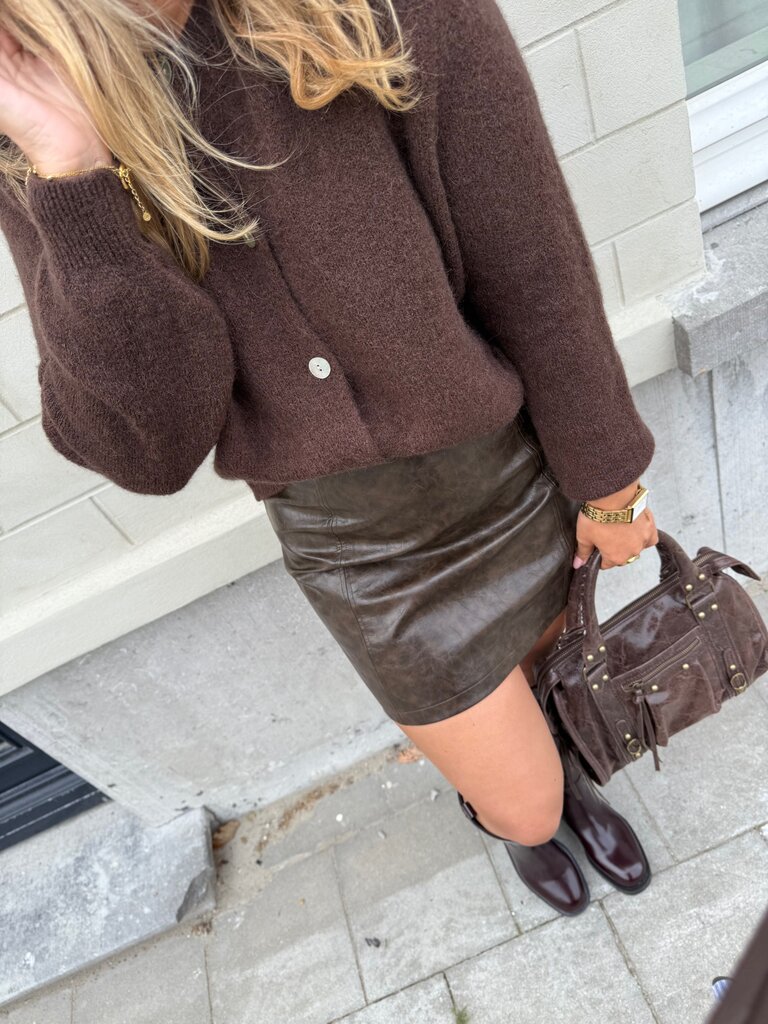 Bo knit brown TU