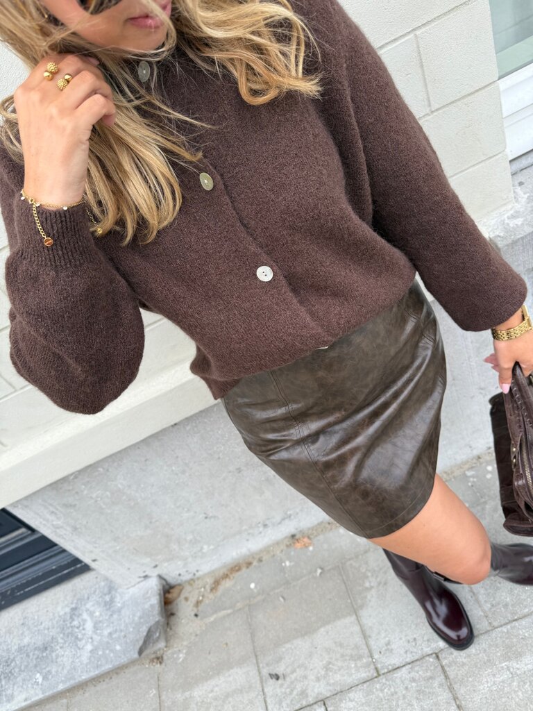 Bo knit brown TU