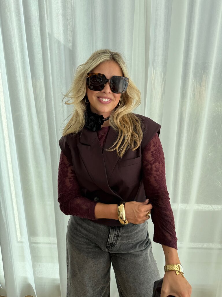 Esmee gilet dark fudge
