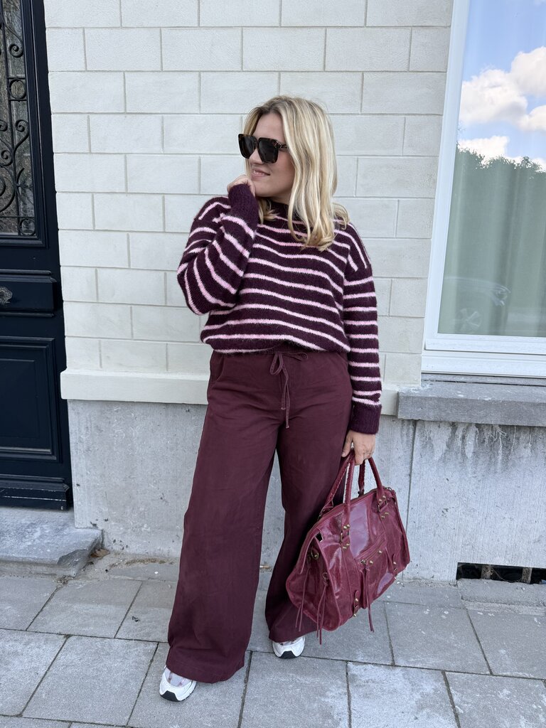 Maxime pantalon burgundy