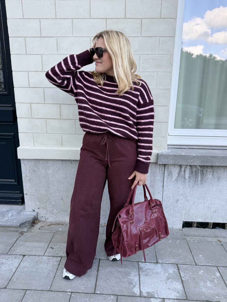 Fien knit burgundy