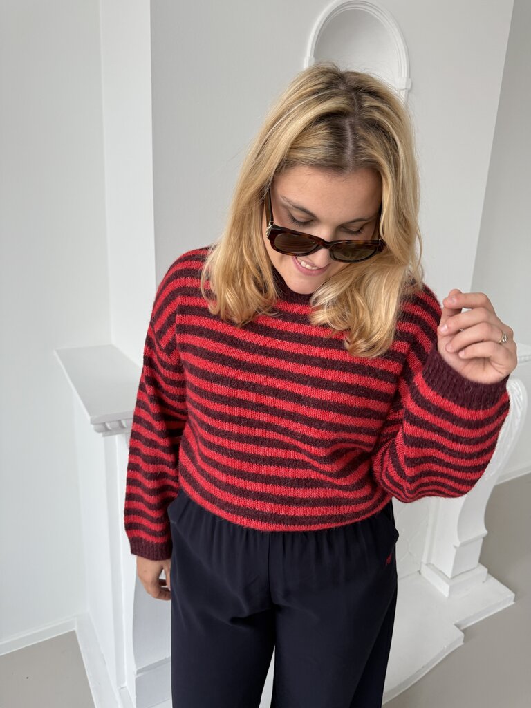 Zoey knit red/burgundy