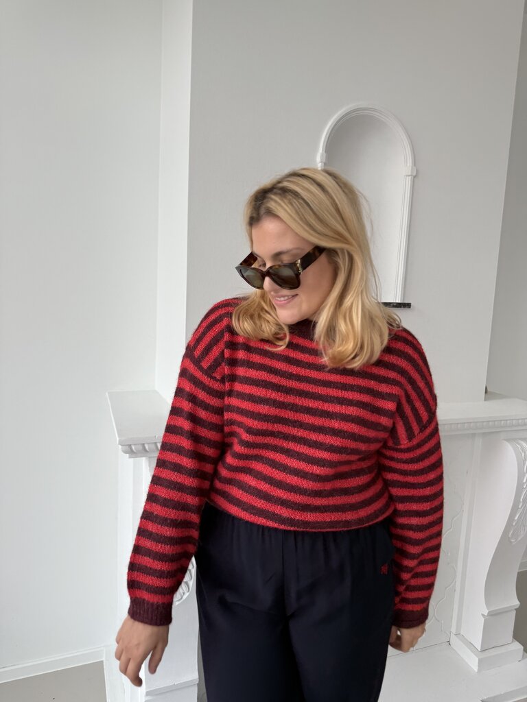 Zoey knit red/burgundy