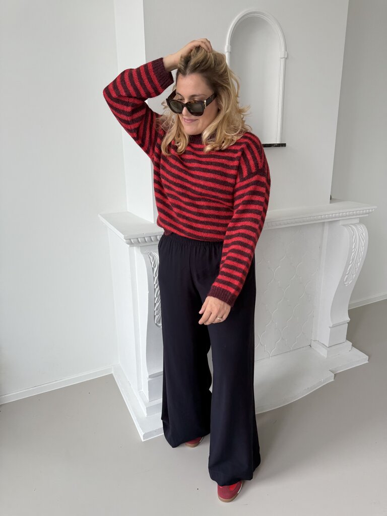 Zoey knit red/burgundy