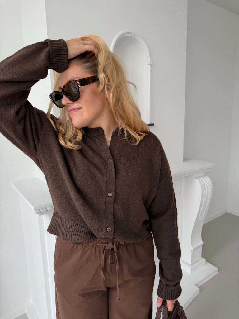 Nathalie cardigan brown