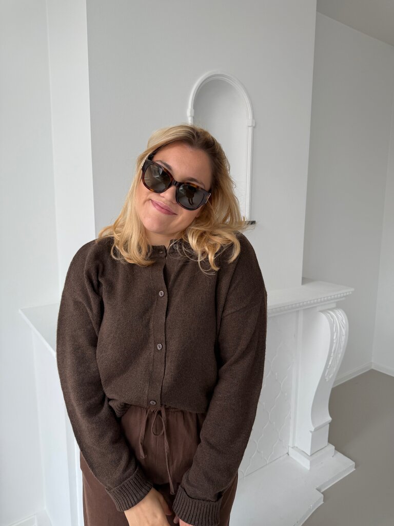 Nathalie cardigan brown