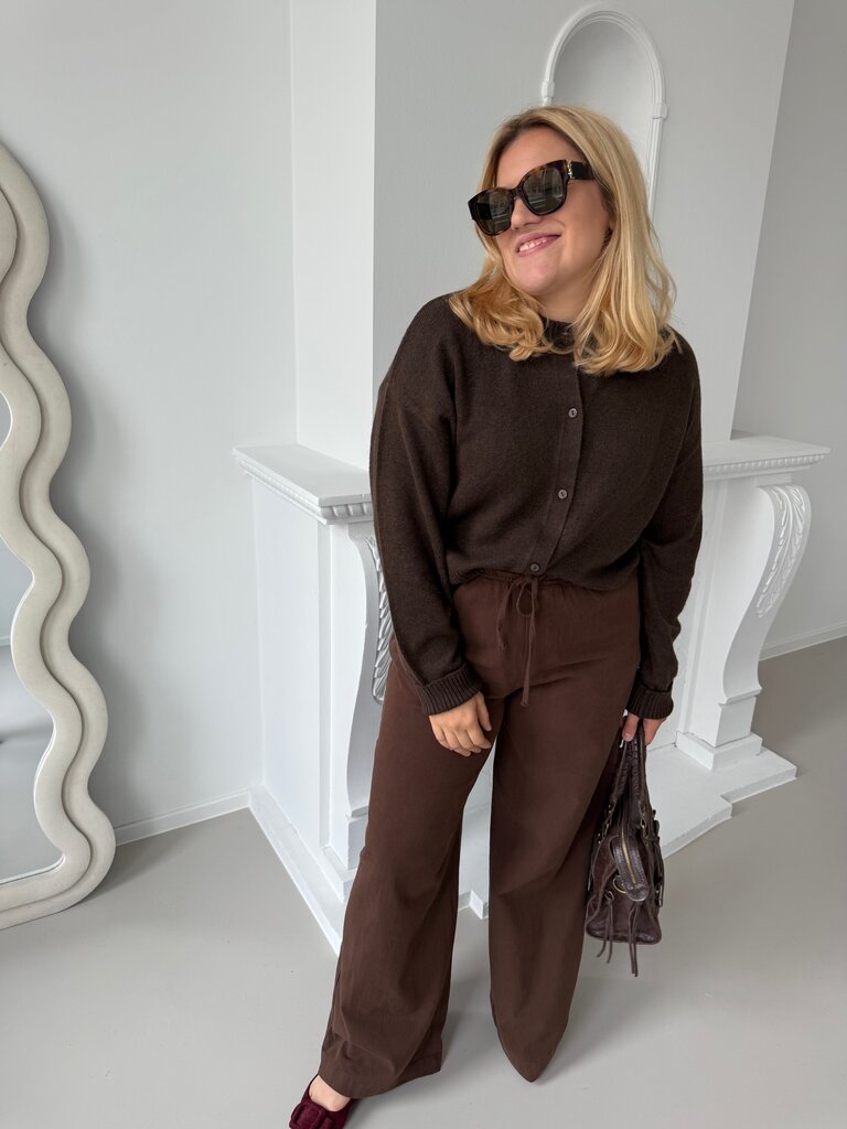 Nathalie cardigan brown