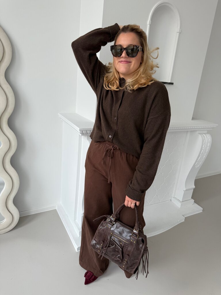 Nathalie cardigan brown