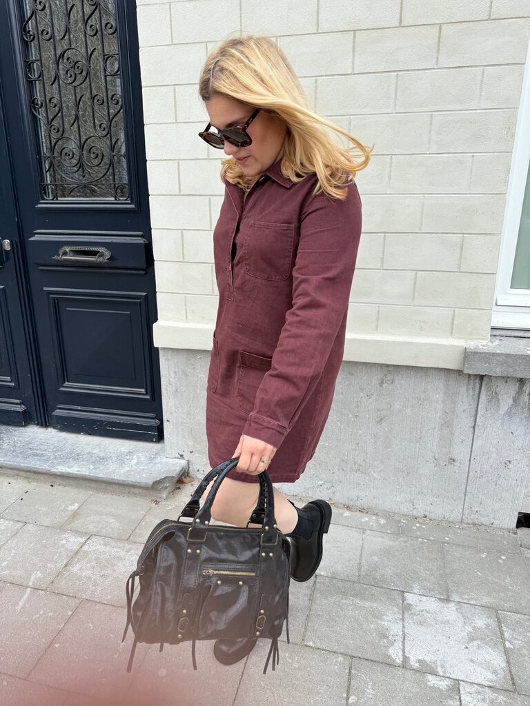 Juno dress burgundy