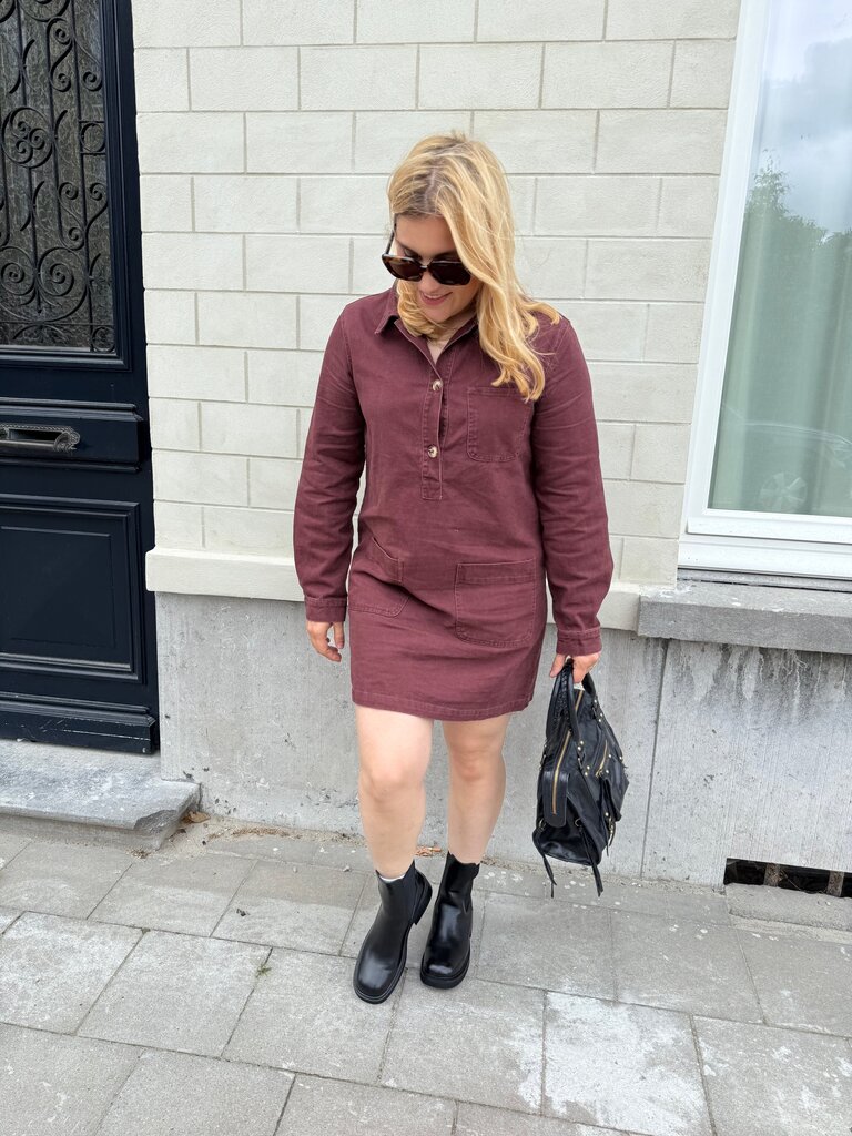 Juno dress burgundy