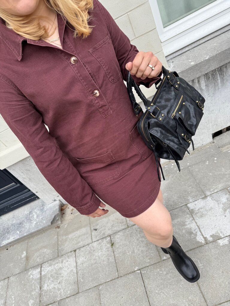 Juno dress burgundy