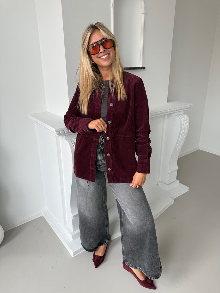 Shiraz shirt burgundy