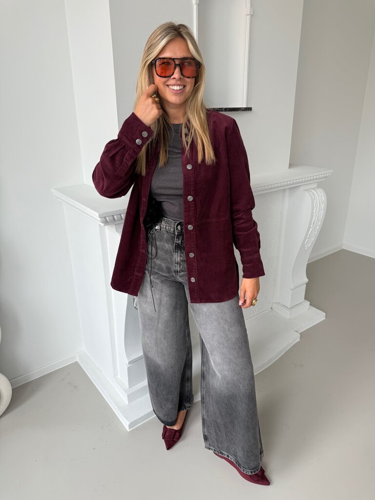 Shiraz shirt burgundy