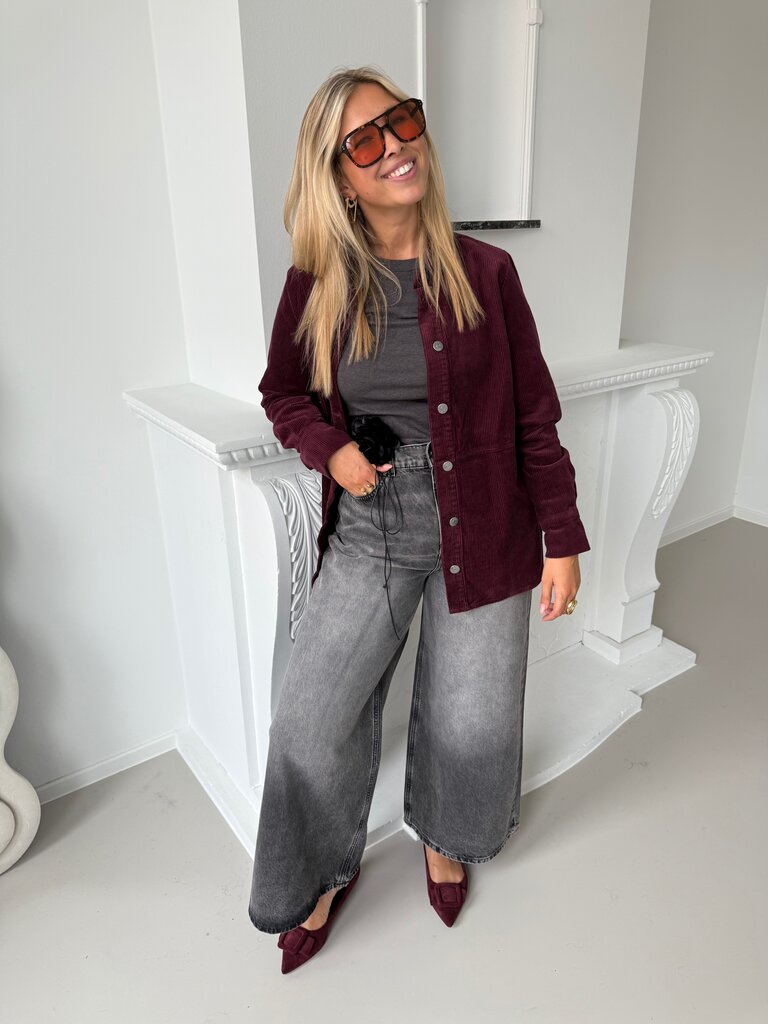 Shiraz shirt burgundy