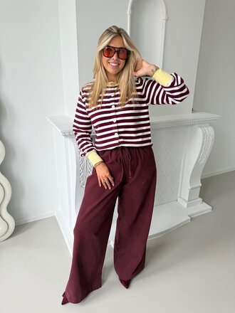 Sezane knit burgundy