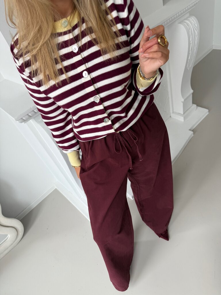 Sezane knit burgundy