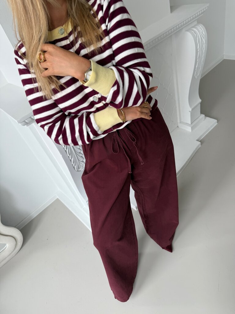 Sezane knit burgundy