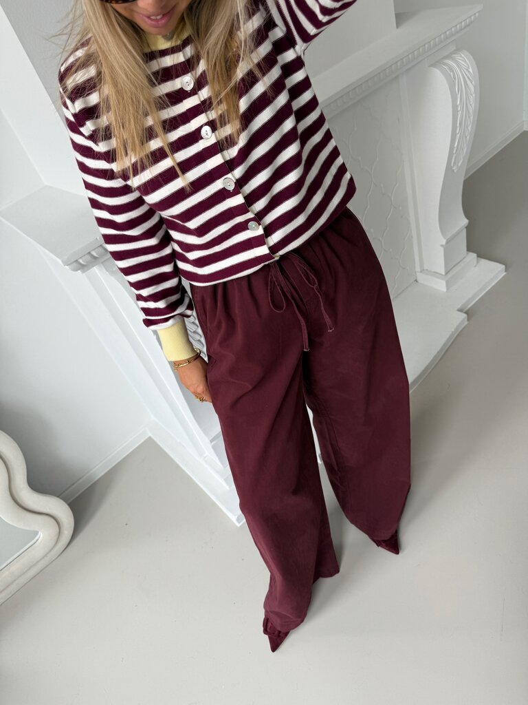 Sezane knit burgundy