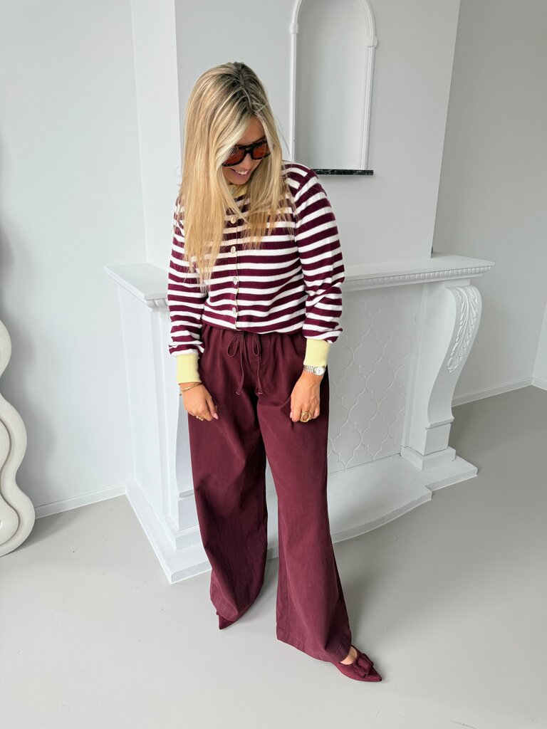Sezane knit burgundy