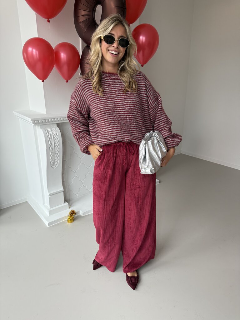Vally knit bordeaux