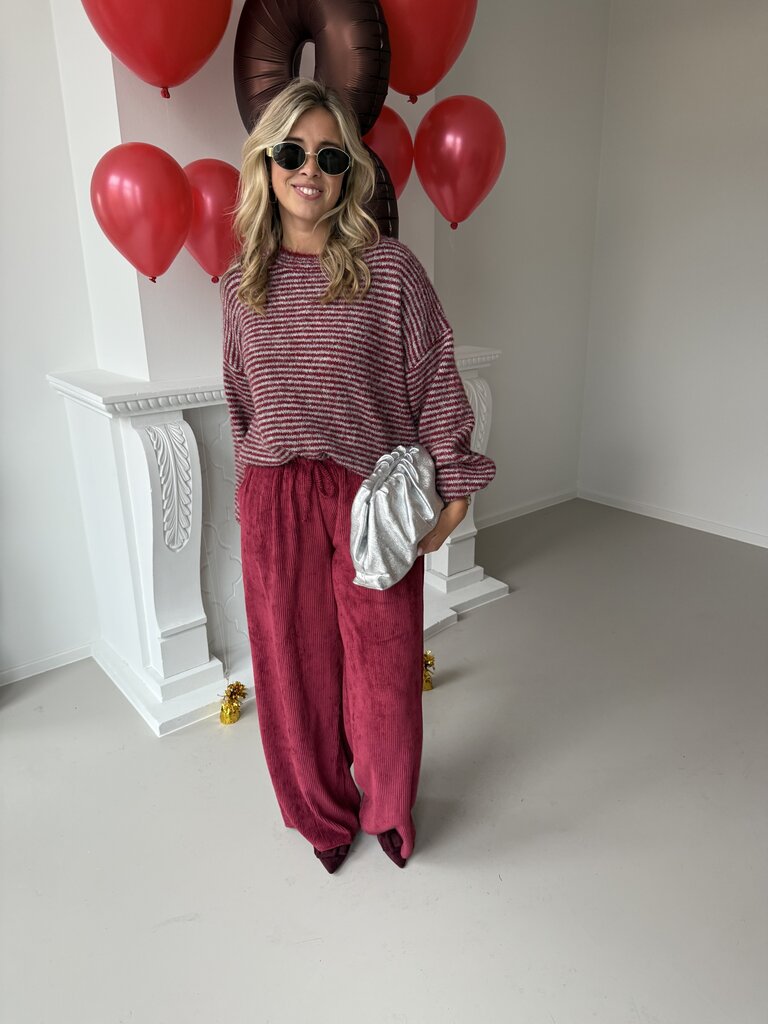 Vally knit bordeaux
