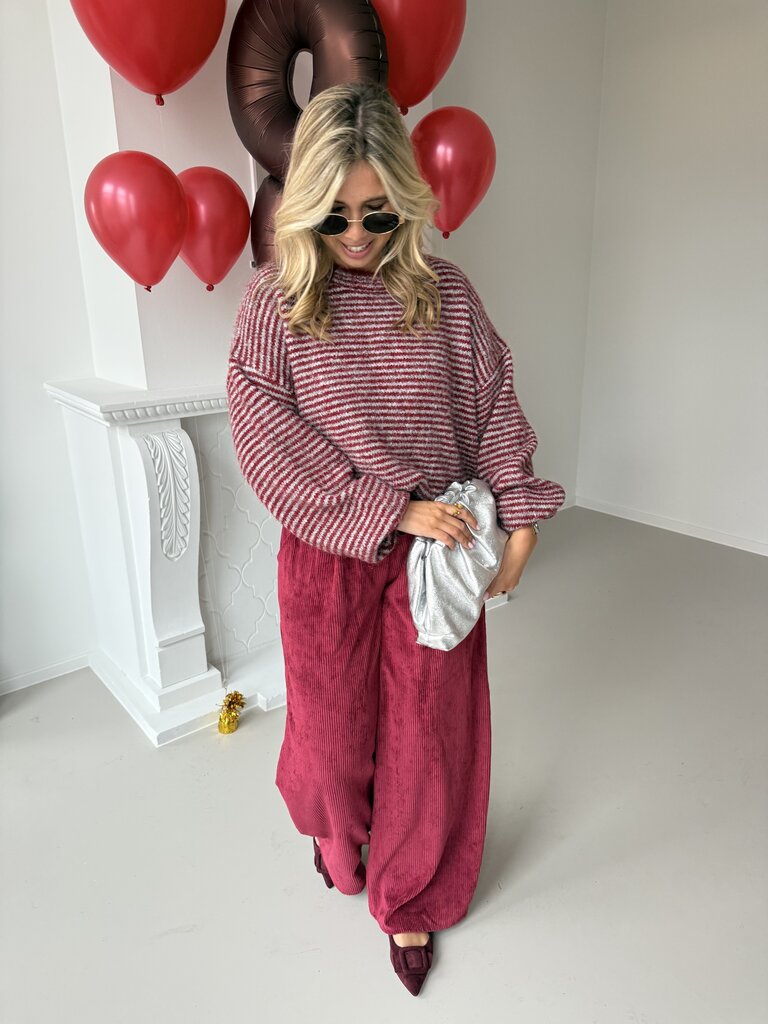 Vally knit bordeaux