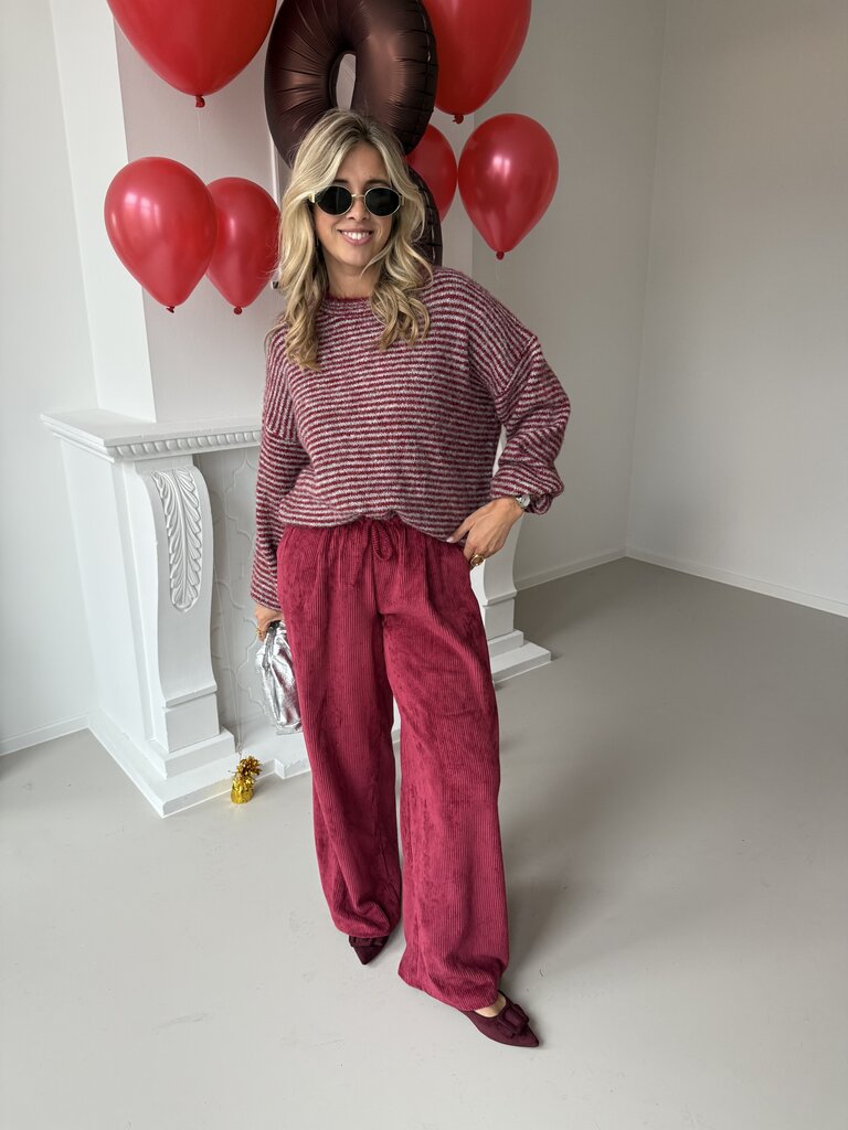 Vally knit bordeaux