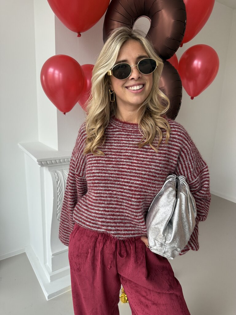 Vally knit bordeaux
