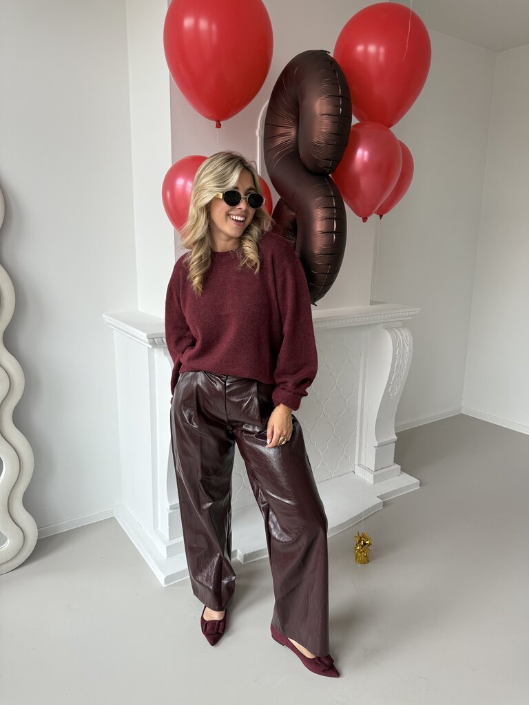 Louisa pantalon burgundy