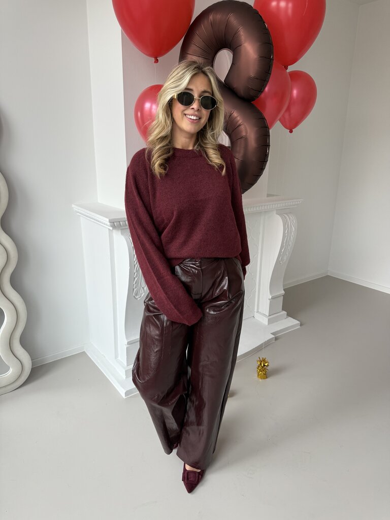 Evi knit bordeaux