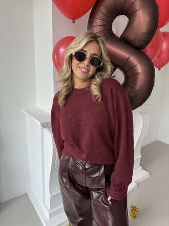 Evi knit bordeaux