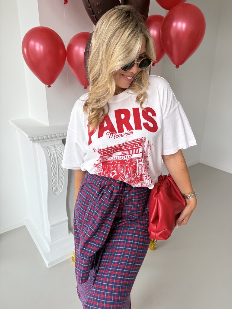 Demi skirt blue/red