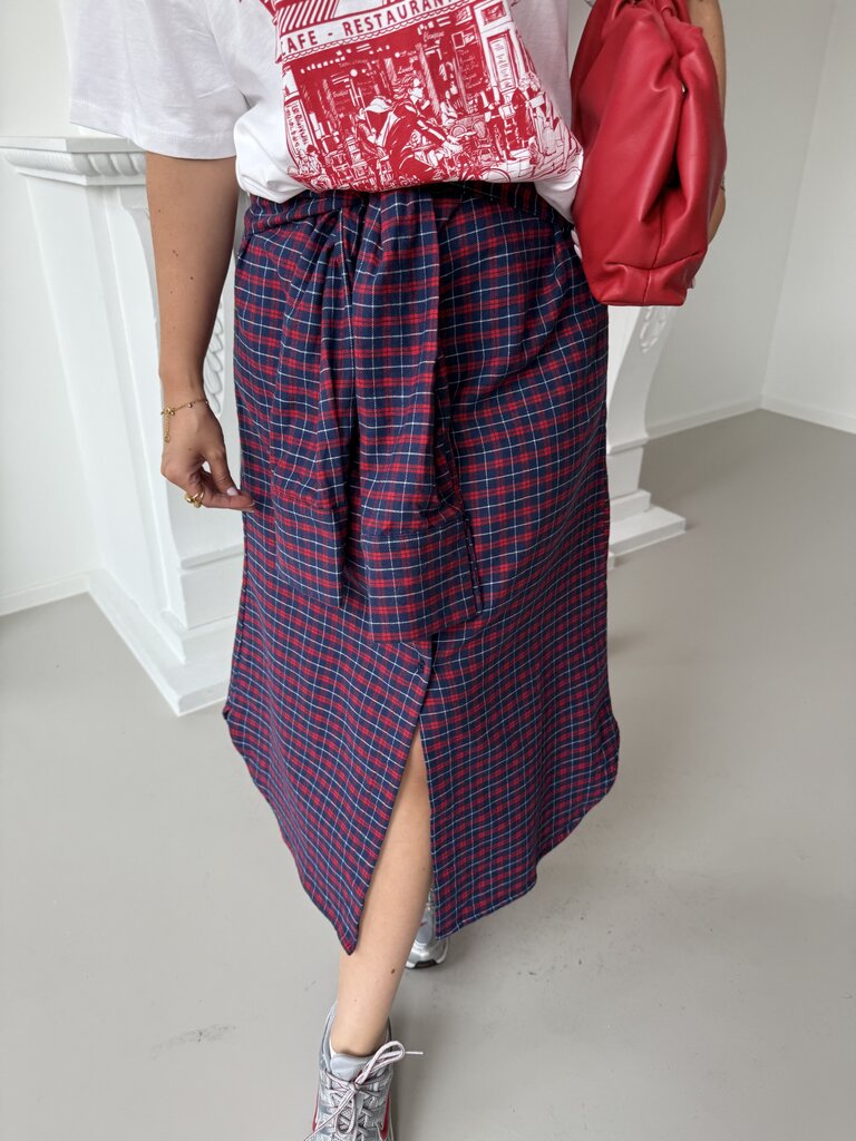 Demi skirt blue/red