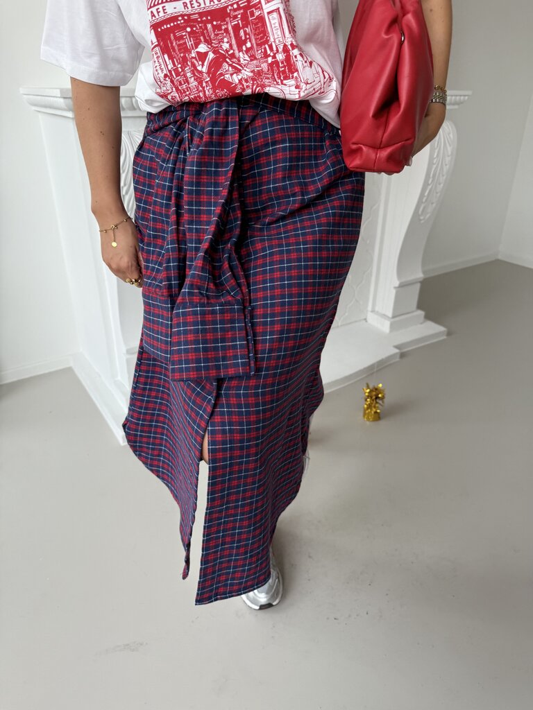 Demi skirt blue/red
