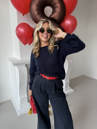 Steph knit navy blue