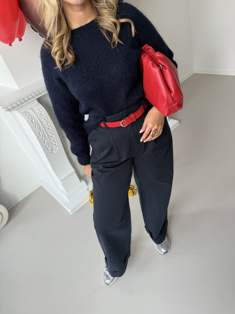 Steph knit navy blue