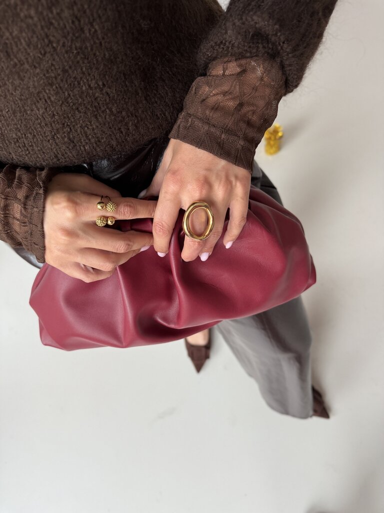 Sara clutch burgundy