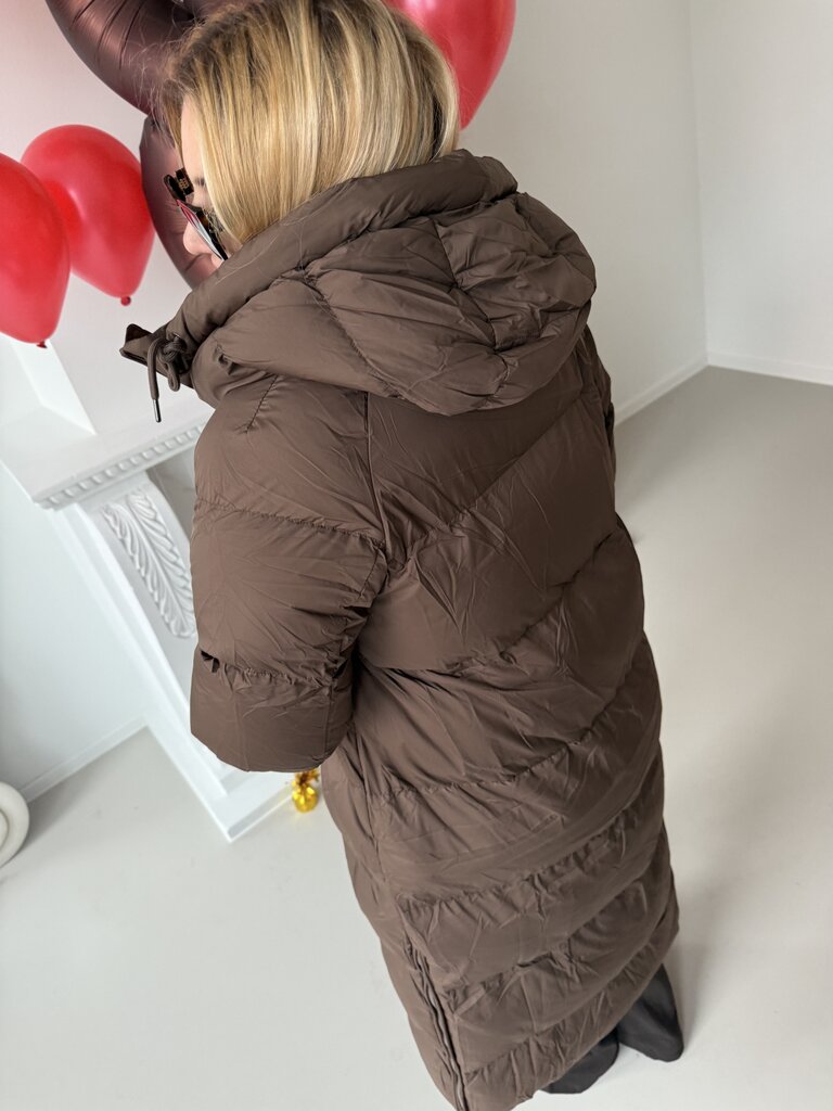 Bonnie puffer coat brown