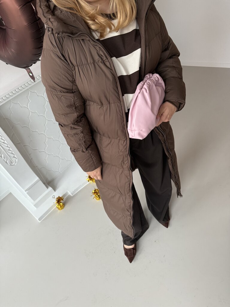 Bonnie puffer coat brown