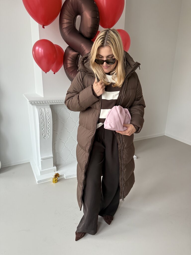Bonnie puffer coat brown