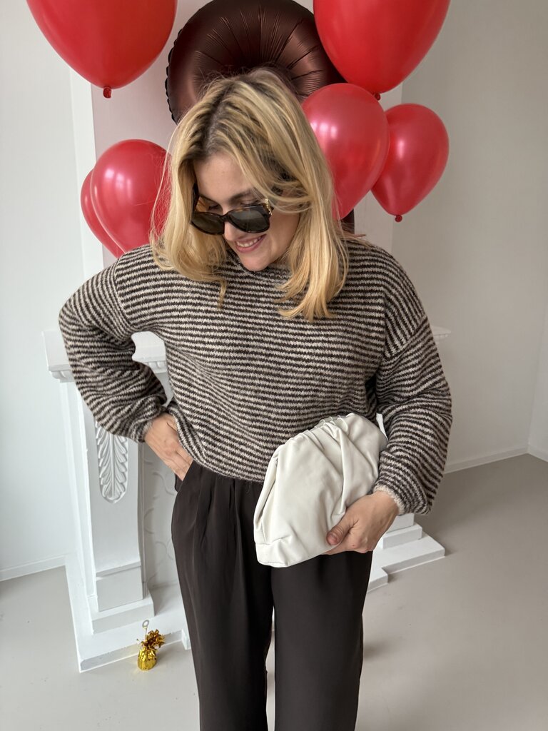 Vally knit brown
