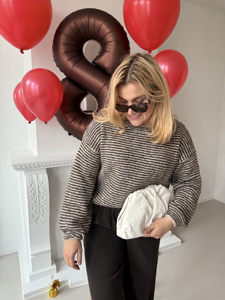 Vally knit brown