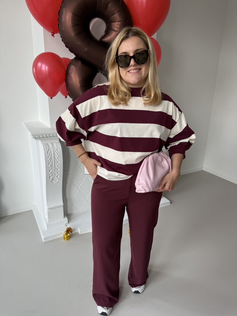 Solange pantalon burgundy