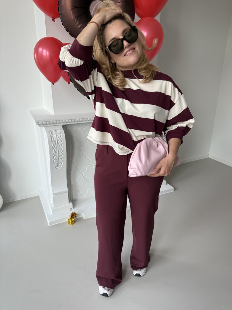 Solange pantalon burgundy