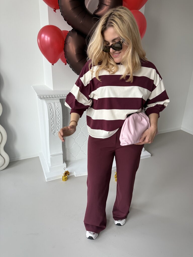 Solange pantalon burgundy
