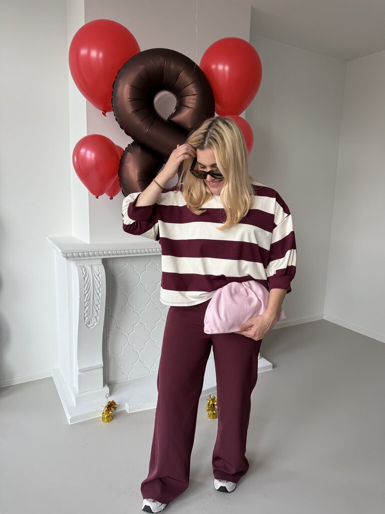 Alice sweat burgundy