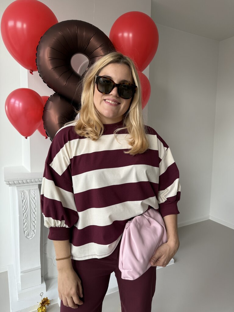 Alice sweat burgundy