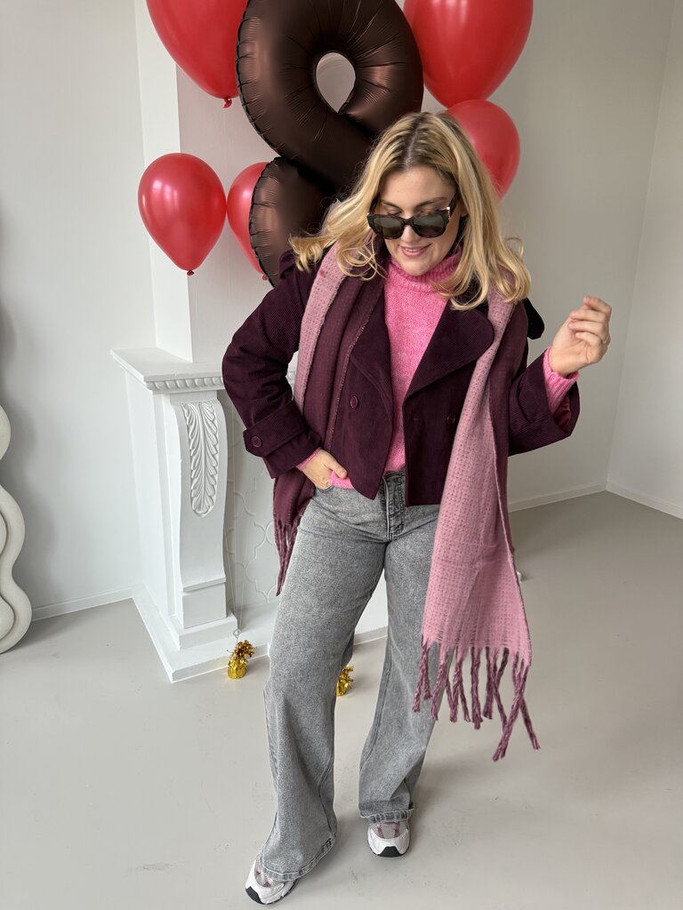 Alba trenchcoat burgundy